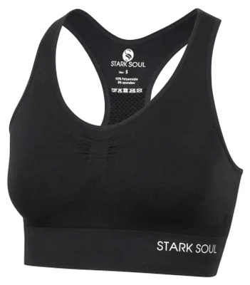 Produktbild von STARK SOUL Bra Light Support - Sport BH doppellagig für Damen - schwarz - Größe