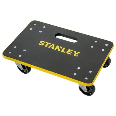 Obrázok produktu pre Vozík na nábytok Stanley MS572 s nosnosťou až 200 kg – pomôcka na presun – 45 x 30 x 13,5 cm – plast – čierna/žltá