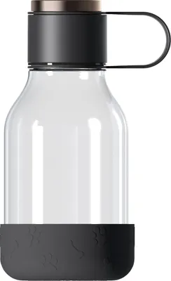 Produktbild von Asobu - Dog Bowl - Flasche aus Tritan mit Hundenapf 1,5 Liter Schwarz