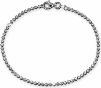 Produktbild von SilberDream Damen-Armband Kugel 925 Silber diamantiert 19cm silber SDA2549J