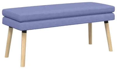 Obrázok produktu pre vidaXL Dvojmiestna lavica, džínsovo modrá, 110 x 40 x 47 cm, látka