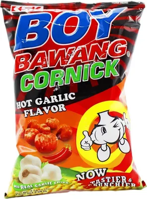Produktbild von Boy Bawang Fritierter Mais mit Knoblauch SCHARF 100g