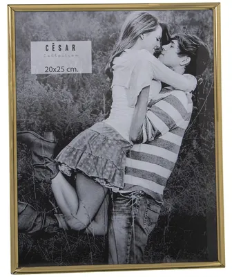 2er-Set Fotolisten, 20x25 cm, Edelstahl, goldfarben