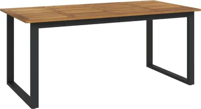 Produktbild von vidaXL Gartentisch mit Gestell U-Form 180x90x75 cm Akazie Massivholz