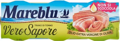 Produktbild von Mareblu Tranci di Tonno Vero Sapore Thunfisch in nativem Olivenöl extra Thunfisch konserven ( 3 x 60g )