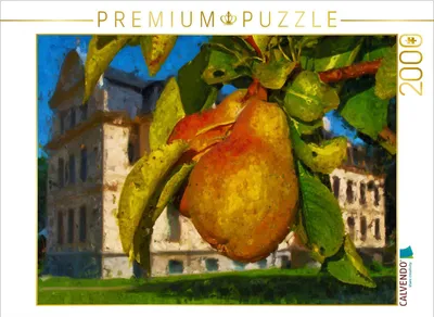 Produktbild von CALVENDO Puzzle Schloss Ribbeck und die Birne im Havelland. 2000 Teile Puzzle quer | 2000 Teile Lege-Größe 90x67cm Foto-Puzzle für glückliche Stunden