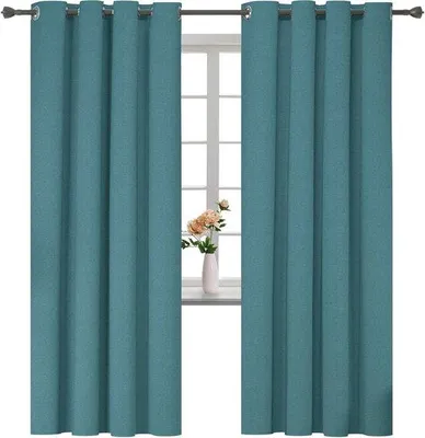 Zdjęcie produktu dla Zestaw 2-częściowych zasłon termoizolacyjnych, zielone, 140 x 240 cm