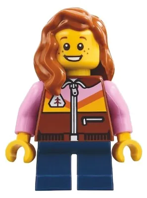 Produktbild von LEGO Minifigur Harbormaster's Office Child - Reddish Brown Jacket (bdp155)