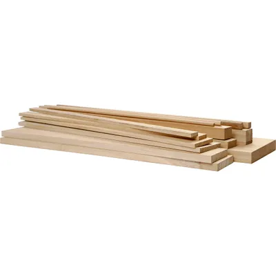 Produktbild von Creativ Company 57400, Unvollendeter handwerklicher Holzzuschnitt, Holz, Rechteckig, 194 Stück(e), 370 mm