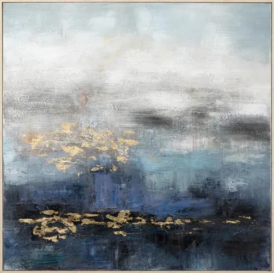 Produktbild von ArtUniverse Leinwandbild Goldschimmer 100 x 100 cm