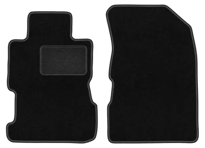 Image de Tapis avant en moquette pour Honda Civic VII 2001-2005 (berline) – 2 pièces, noirs, sur mesure – Wielganizator LUX