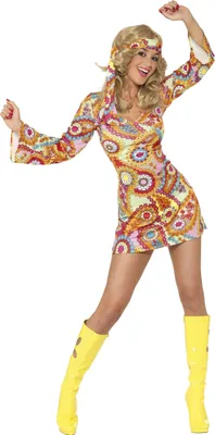 Immagine prodotto di Costume hippie anni '70 Abito di carnevale Taglia: S