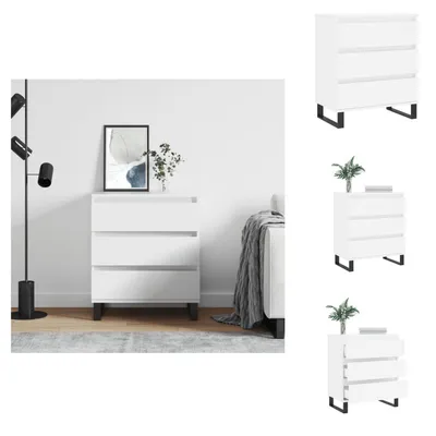Immagine prodotto di vidaXL Credenza bianca 60x35x70 cm in legno - Credenze