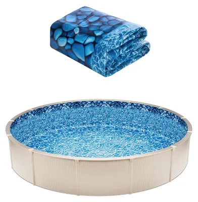 Produktbild von VEVOR Runde Poolfolie φ244x147cm, Innenfolie, verschleißfest, für Aufstellpools