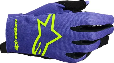 Produktbild von Alpinestars Radar Jugend Motocross Handschuhe, lila/neongelb, S