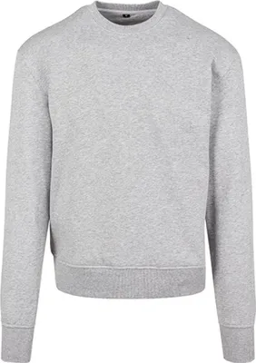 Produktbild von Build Your Brand BY120 | Herren Sweat Premium Oversize Crewneck Sweatshirt - Farbe: Heather Grey - Größe: L