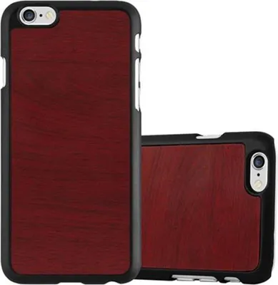 Image de Cadorabo Housse pour Apple iPhone 6 / 6S Housse de protection en rouge Hard Case Etui aspect bois Housse de téléphone portable