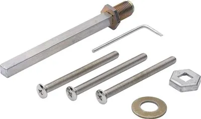 Produktbild von Hoppe Befestigungs-Set verzinkt Vierkant 8mm TS 51-56mm für Wechsel-Schutzgarnituren - 3693535