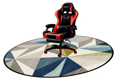 Produktbild von Bodenschutzmatte für Bürostühle mit rutschfester Unterlage, 80 cm