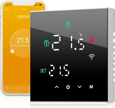 Obrázek produktu pro Programovatelný termostat s Wi-Fi, LCD dotykovým displejem a multifunkčními vlastnostmi