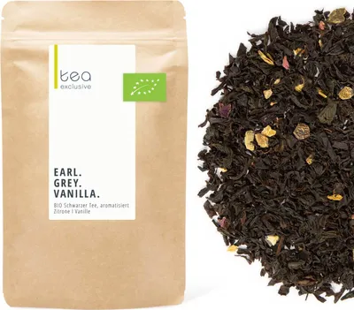 Produktbild von Earl Grey Vanilla, BIO, Schwarzer Tee, 100g