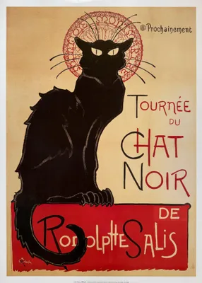 Productafbeelding van Tournèe du chat noir - Rodolphe Salis - Poster/affiche, 50x70 cm