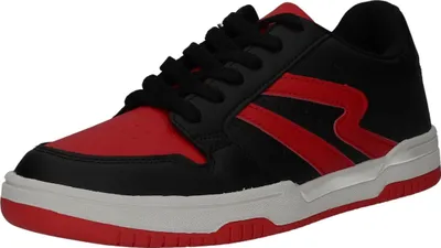Produktbild von Sneakers Kinder-Jungen-Sneaker Schwarz-Rot, Farbe:schwarz, EU Größe:35