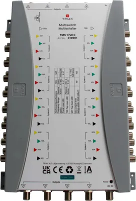 Image de Multicommutateur en cascade TRIAX, 17 entrées/8 sorties, sans bloc d'alimentation, 1 pièce.