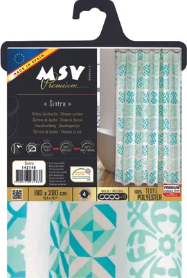 Immagine prodotto di Tenda da doccia MSV Premium Sintra