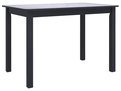 Produktbild von vidaXL Esstisch Schwarz 114x71x75 cm Gummiholz Massiv