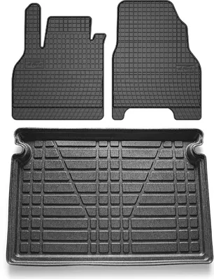 Produktbild von Fußmatten & Kofferraumwanne Set für Mercedes Citan W420 2021-2025 Gummi 3x