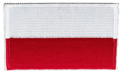 Image de SCHNORR Pologne : écusson velcro 80 x 50 mm - écusson brodé représentant le pays et le drapeau
