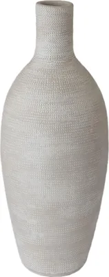 Produktbild von Bodenvase TOKIO 50cm - Flaschenform, creme grau, Keramik, Ø18cm CreaFlor Home