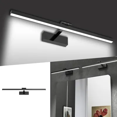 Obrázek produktu pro UISEBRT LED zrcadlové světlo koupelna 60cm 15W studená bílá 1050LM, IP44 vodotěsné, zrcadlová lampa koupelnová lampa toaletní stolek nástěnné světlo skříňové světlo