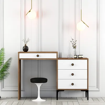 Obrázok produktu pre Skye Decor, Toaletný stolík - Logan (biely + orech)