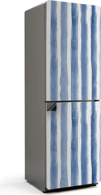 Produktbild von Vertikale Aquarellstreifen – Magnetische Kühlschrank Abdeckung – Dekorfolie magnetisch Küche – Kühlschrank Magnet Deko – selbstklebende Magnettafel – Magnetfolie für Kühlschranktür – 60x180 cm