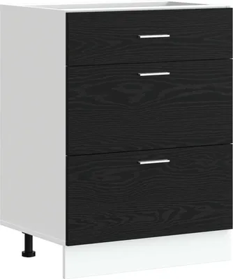Obrázok produktu pre Kuchynská základná skriňa Čierny dub 60 x 46 x 81,5 cm
