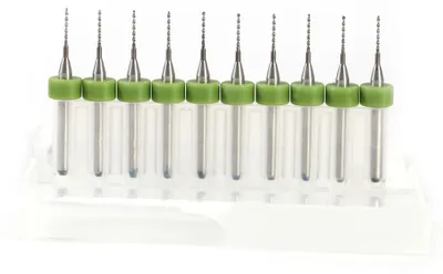 Obrázek produktu pro Miniaturní vrtací nástroje pro desky plošných spojů (PCB) – CNC vrtáky (0,7 mm)