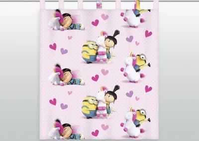 Produktbild von Gardine Vorhang Fertiggardine Minions 140 x 160 cm