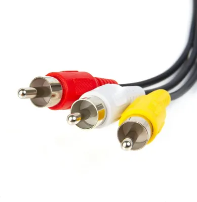 Zdjęcie produktu dla EWANTO 1.5m Cinch kabel audio/wideo RCA 4 pin kabel AV analogowa transmisja obrazu i dźwięku stereo koncentryczny KSAV-01