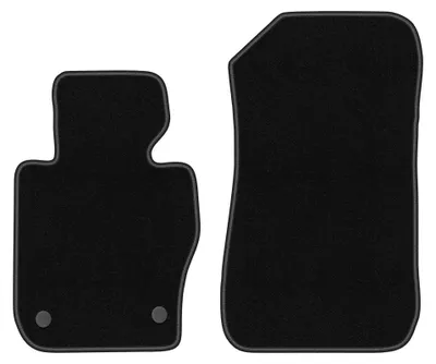 Productafbeelding van Velours voormatten voor BMW 3 E90 xDrive 2004-2011 (sedan) – 2-delig, zwart, op maat – Wielganizator BASIC