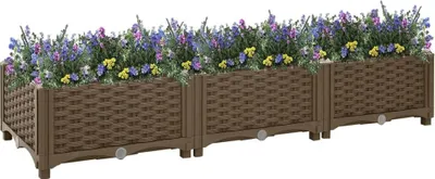 Produktbild von The Living Store Hochbeet 120x40x23 cm Polypropylen