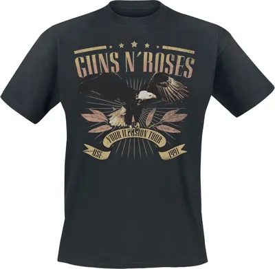 Produktbild von Guns N' Roses T-Shirt Herren Use Your Illusion Tour 1991 schwarz S