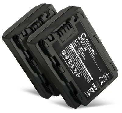 Image de CELLONIC 2x Batterie pour Appareil photo Compatible avec Sony Alpha 6700, Alpha 7 IV, Alpha 7C, NP-FZ100 - (2040mAh, 7.4V)