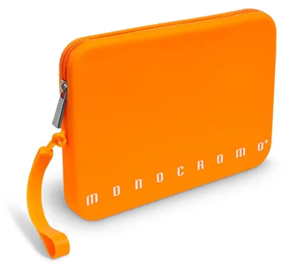 Productafbeelding van Pigna, clutchtas van zacht siliconen, effen, fluorescerend, met handgreep en rits