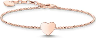Produktbild von THOMAS SABO Armband Herz-Anhänger rosévergoldet - Gravur mög