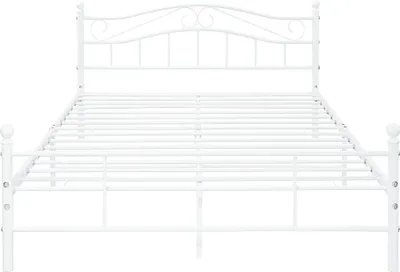 Produktbild von Metallbett 'Florenz' 140x200cm Weiß + Lattenrost