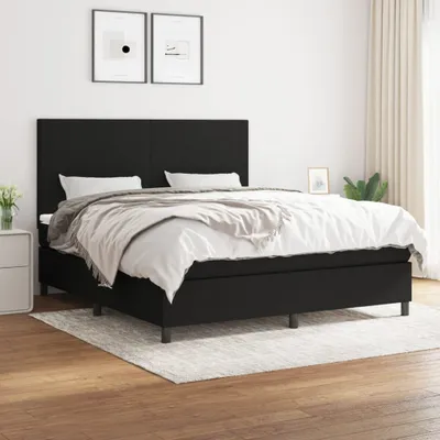Produktbild von Maison Exclusive - Boxspringbett mit Matratze Schwarz 180x200 cm Stoff