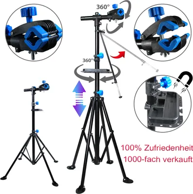 Produktbild von Fahrrad Montageständer Reparaturständer Ständer höhenverstellbar klappbar 50 kg