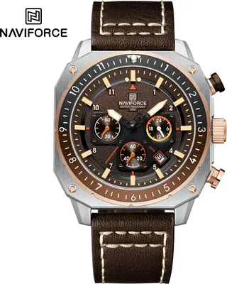Produktbild von Uhr NAVIFORCE SQ-38605 - Braun/Silber Herren KP38605